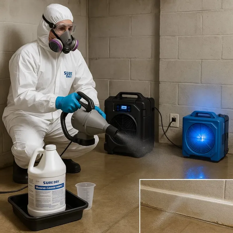 Sanitization and Odor Removal process in North Potomac, MD